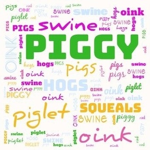 piggies words