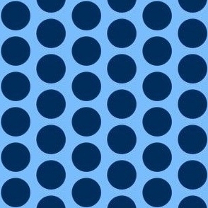 True Blue: Navy Dot on Light Blue