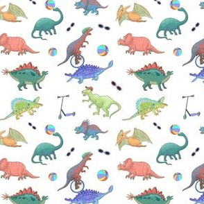 Dinosaur multicolor pattern 