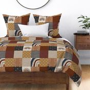 Scandi Rainbow Patchwork - Natural