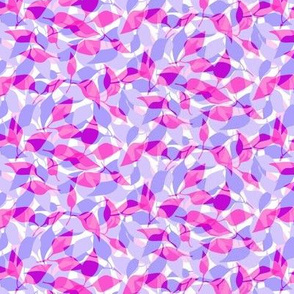Micro Ditsy Fresh Leaves | Pink + Lavender