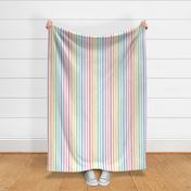 XXL pastel rainbow fun stripes no1 .5in vertical