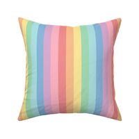 XXL pastel rainbow fun stripes no2 1in vertical