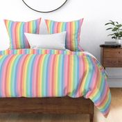 XXL pastel rainbow fun stripes no2 1in vertical