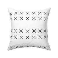 Simple Cross Stitch - Medium - Black and White X