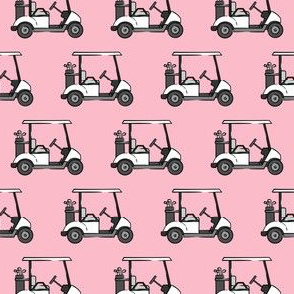 (small scale) golf carts - pink - LAD20