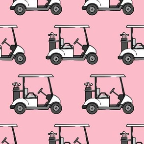 golf carts - pink - LAD20