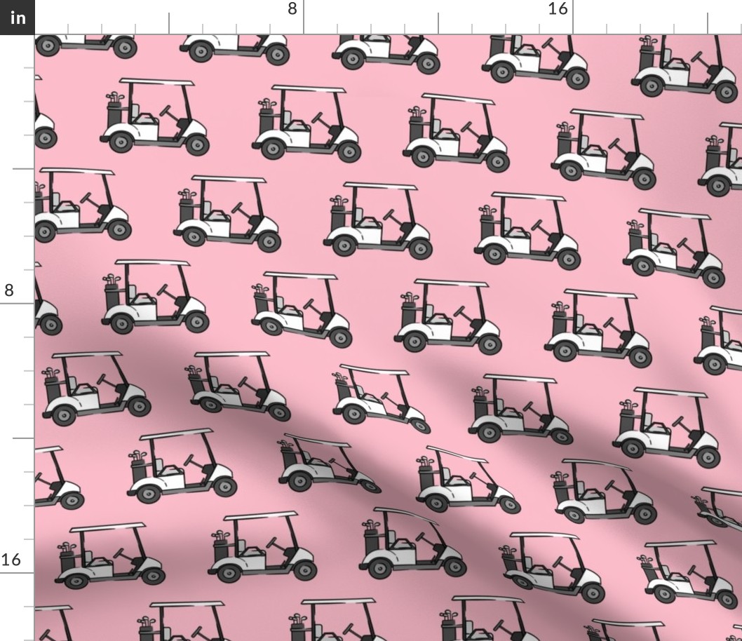golf carts - pink - LAD20