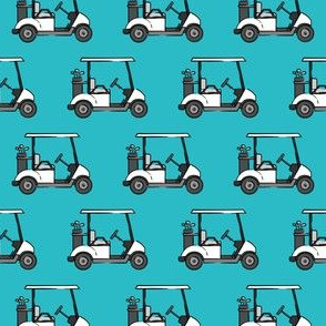 (small scale) golf carts - blue - LAD20