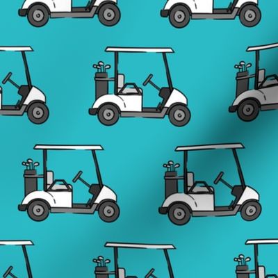 golf carts - blue - LAD20