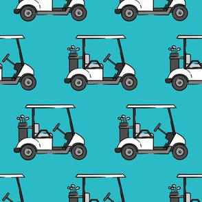 golf carts - blue - LAD20