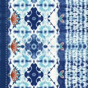 shibori boho style - smaller scale