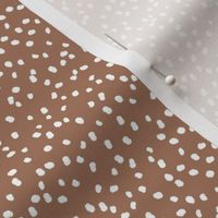 ditsy micro dots_mud and white