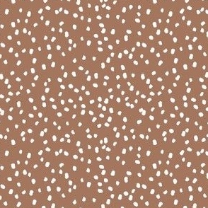 ditsy micro dots_mud and white