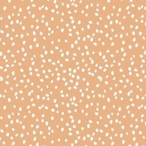 ditsy micro dots_salmon and white