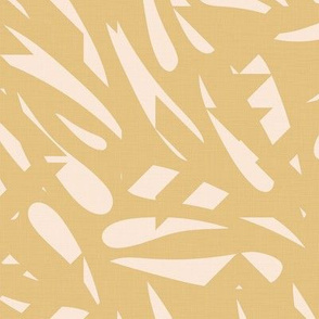 Bamboo Leaves in Light Gold / Big Scale