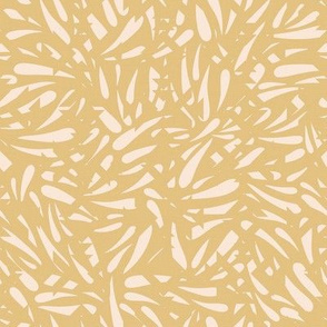 Bamboo Leaves in Light Gold / Small Scale