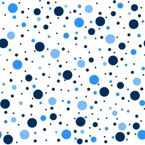 True Blue - Ditsy Dots