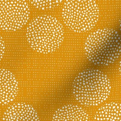 Rustic Dots in Mustard / Big scale