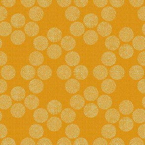 Rustic Dots in Mustard / Small Scale