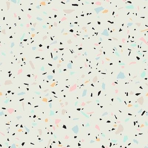 Pastel Terrazzo - Tiny Shapes / Small Scale