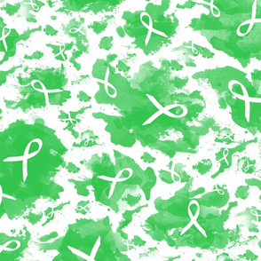 ribbon ink splashes green large scale