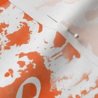 ribbon ink splashes orange large scale