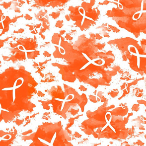 ribbon ink splashes orange large scale
