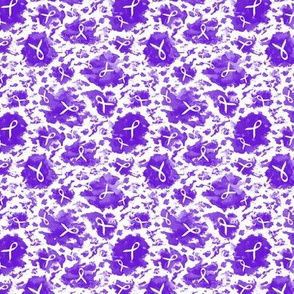 ribbon ink splashes purple small scale