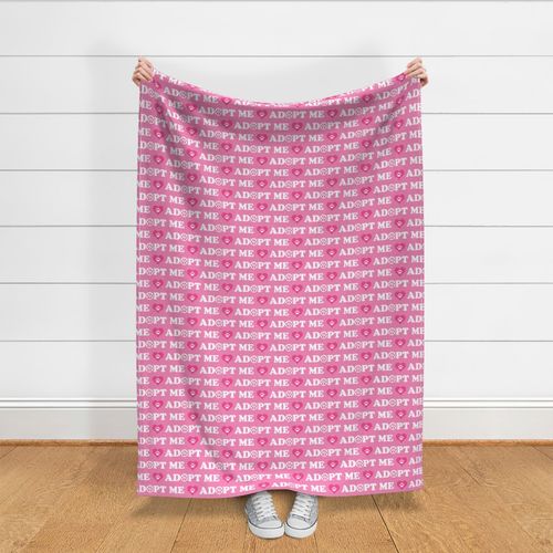 Pet Rescue - Adopt Me - Pink Fabric | Spoonflower