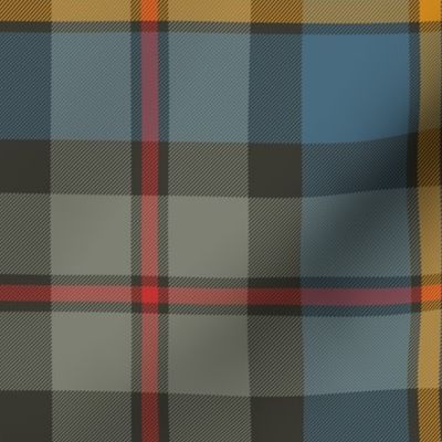 MacLeod Green or Hunting tartan, 10", grey weathered 