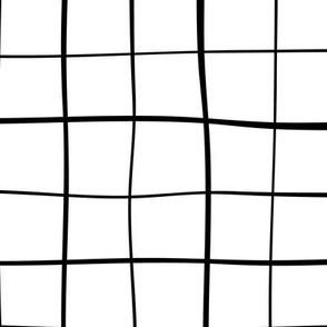 Large crisscrossing lines black on white