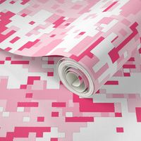 digital camo fabric - pink