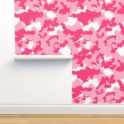 abstract camo fabric - pink