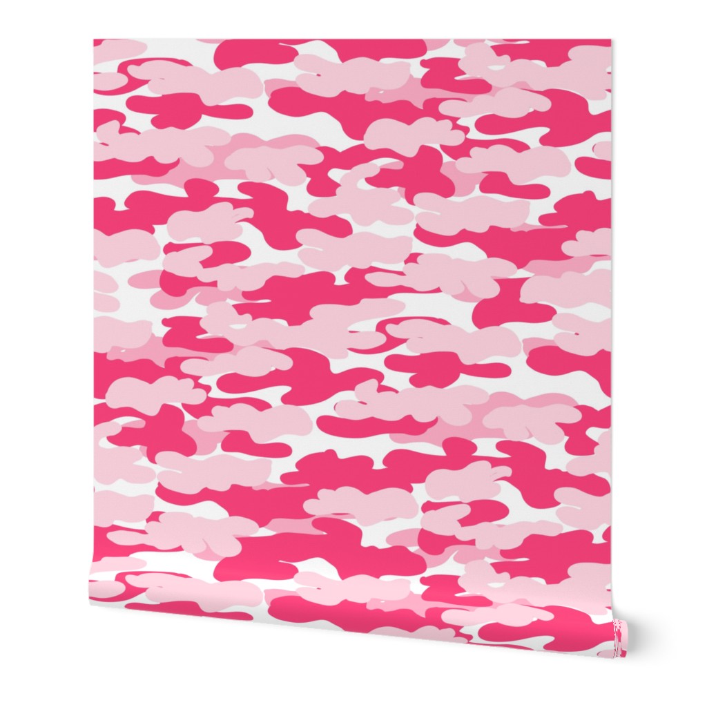 camo fabric - pink