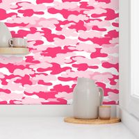 camo fabric - pink