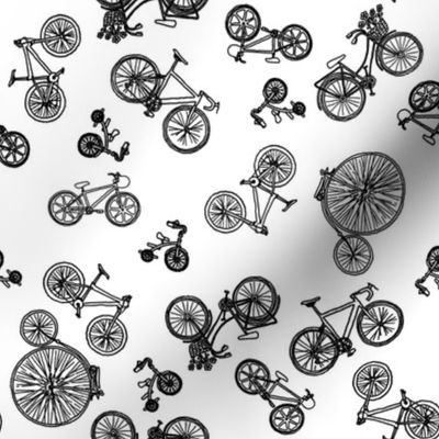 Bicycle bicycle bicycle - black and white
