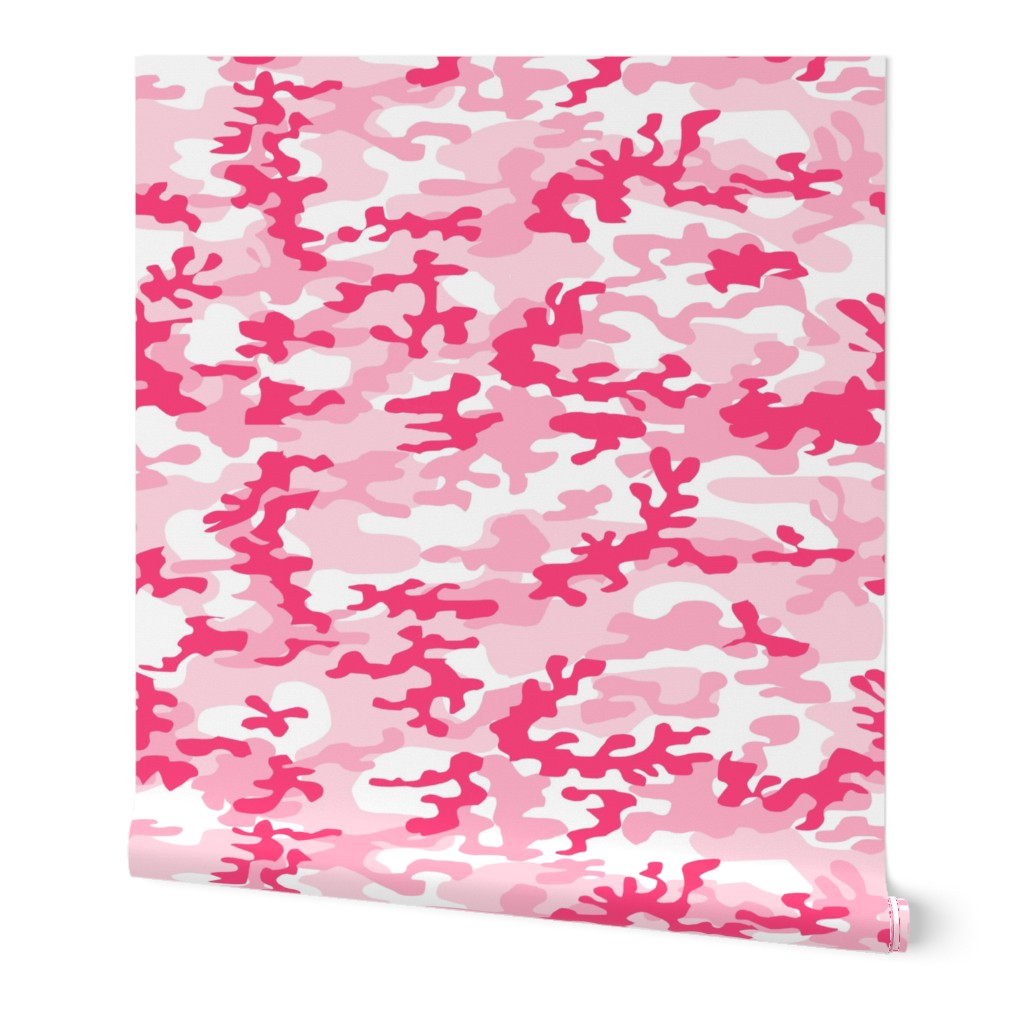 pink woodland camo fabric