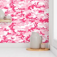 pink woodland camo fabric