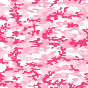 pink woodland camo fabric