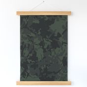 Military Camouflage Army Camo Black And Green Print