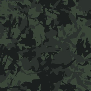 Green and black camouflage pattern - military Vector Image