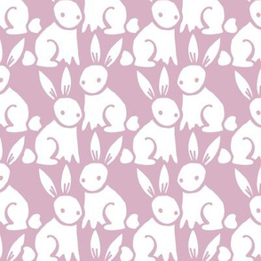 sketched bunny stack // lavender