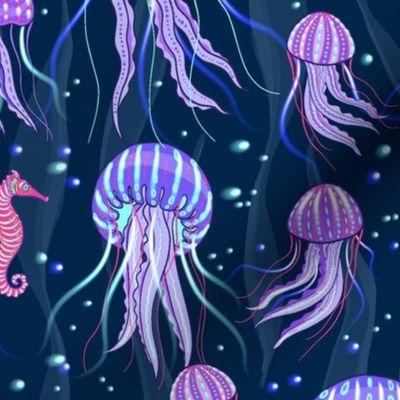 Glowing Jellyfish 