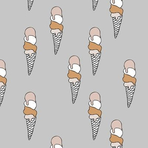 Ice cream cones and summer popsicle candy love sweet kids boho nursery design gray neutral beige boys