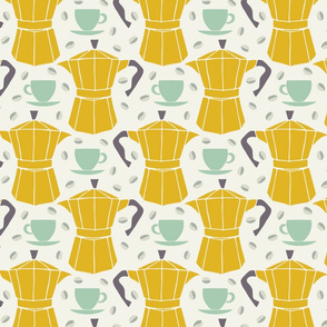 espresso in mustard by Pippa Shaw