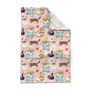 Home for cats - cute cats cat fabric