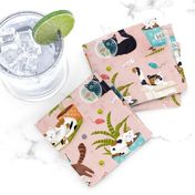 Home for cats - cute cats cat fabric