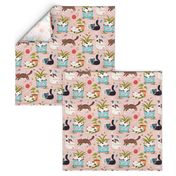 Home for cats - cute cats cat fabric