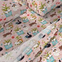 Home for cats - cute cats cat fabric